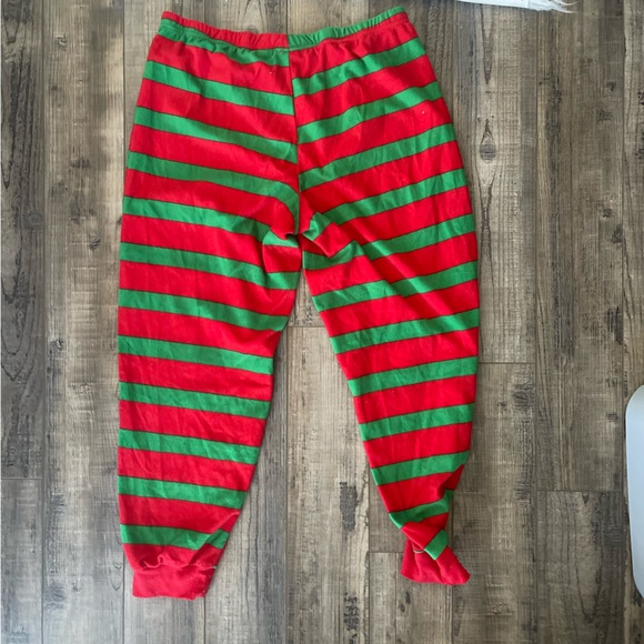 Striped Fleece Christmas PJ bottoms - Picture 3 of 6